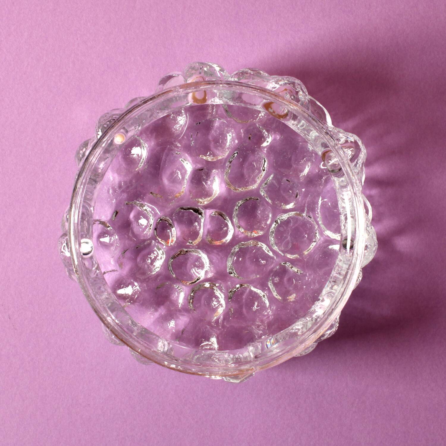 Vintage Pressed Glass Bowl / Vladislav Urban Design / Czech Republic / 1968