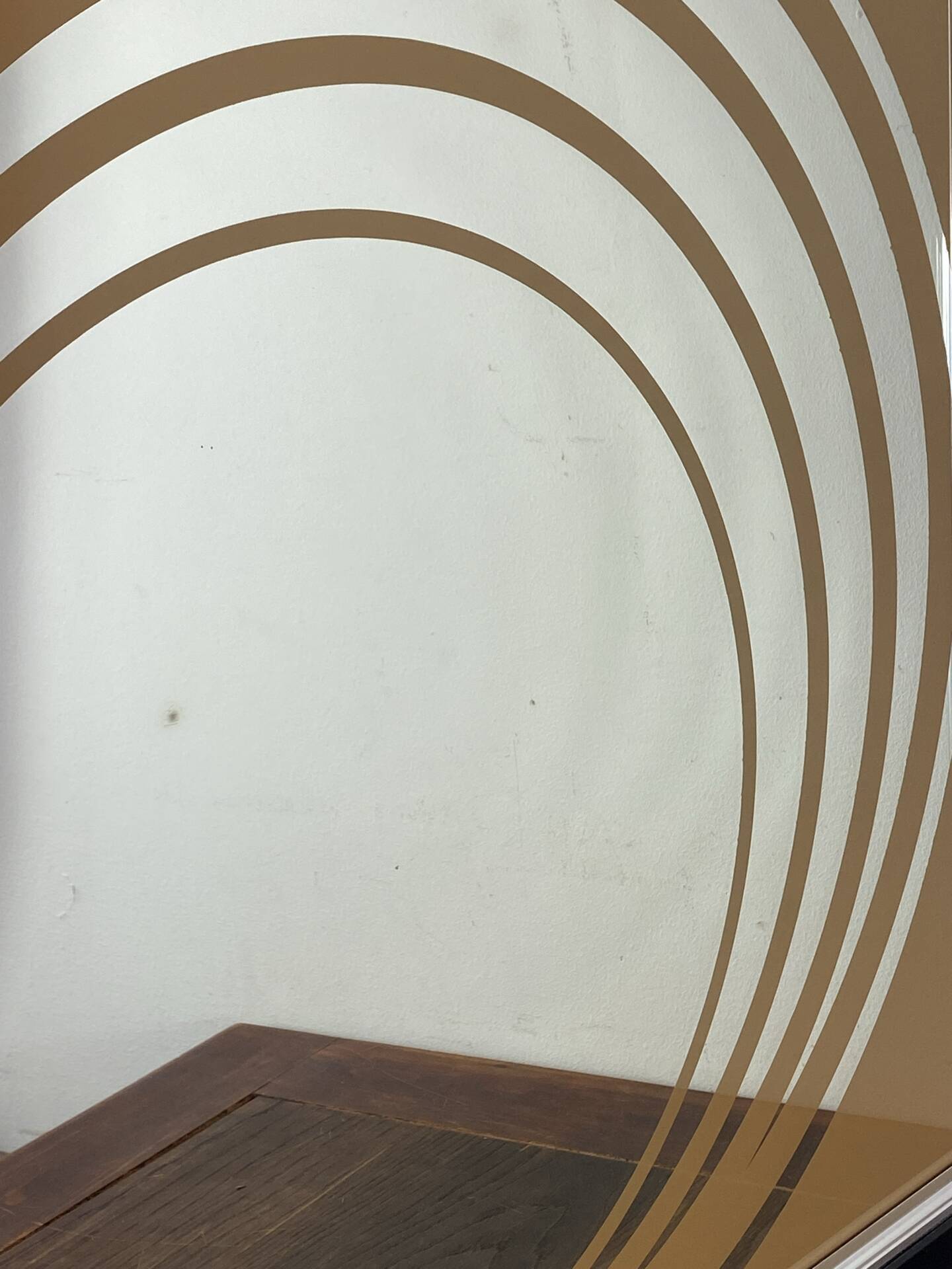 Grand miroir  Op Art, années 70,  Made in England