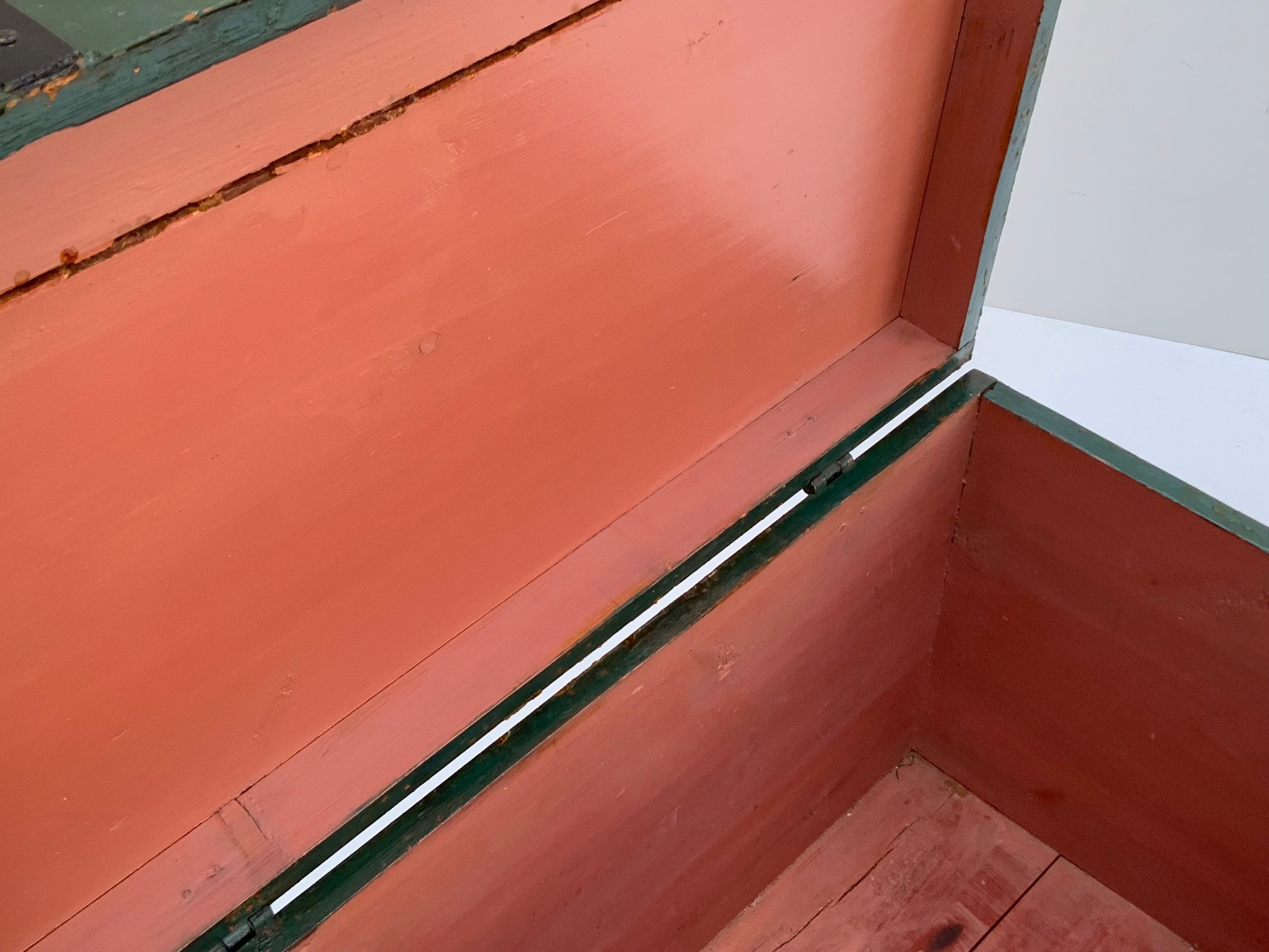 Antique hand painted swedish chest or trunk/ coffee table