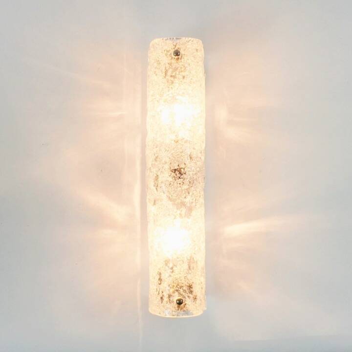 Applique tubulaire en verre de Murano de Hillebrand, Allemagne, années 1970