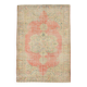 6x8 Peach Red & Yellow Vintage Rug,  181x260Cm