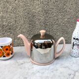 Heating teapot Salam Guy Degrenne 4 cups rare pink ceramic