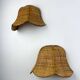 Pair of vintage woven rattan wall shades, Italy 1970s