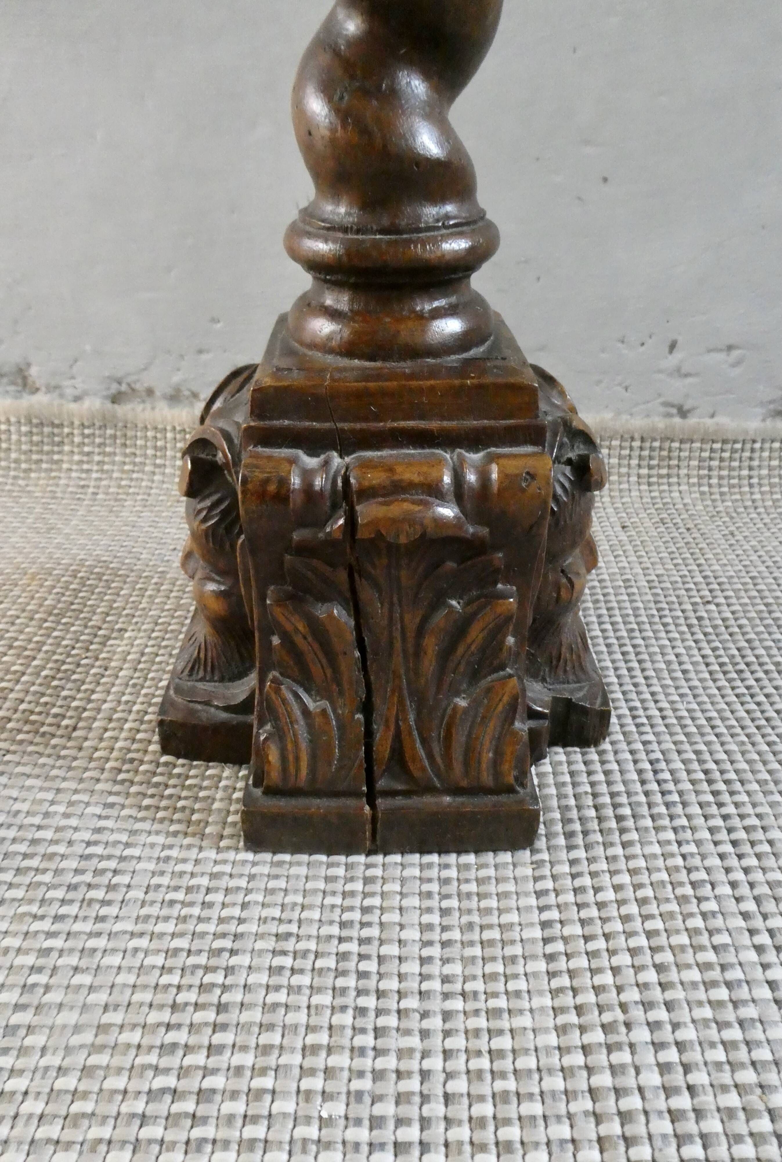 Sellette, table d'appoint, néo-Renaissance, avec faune, fin XIXème