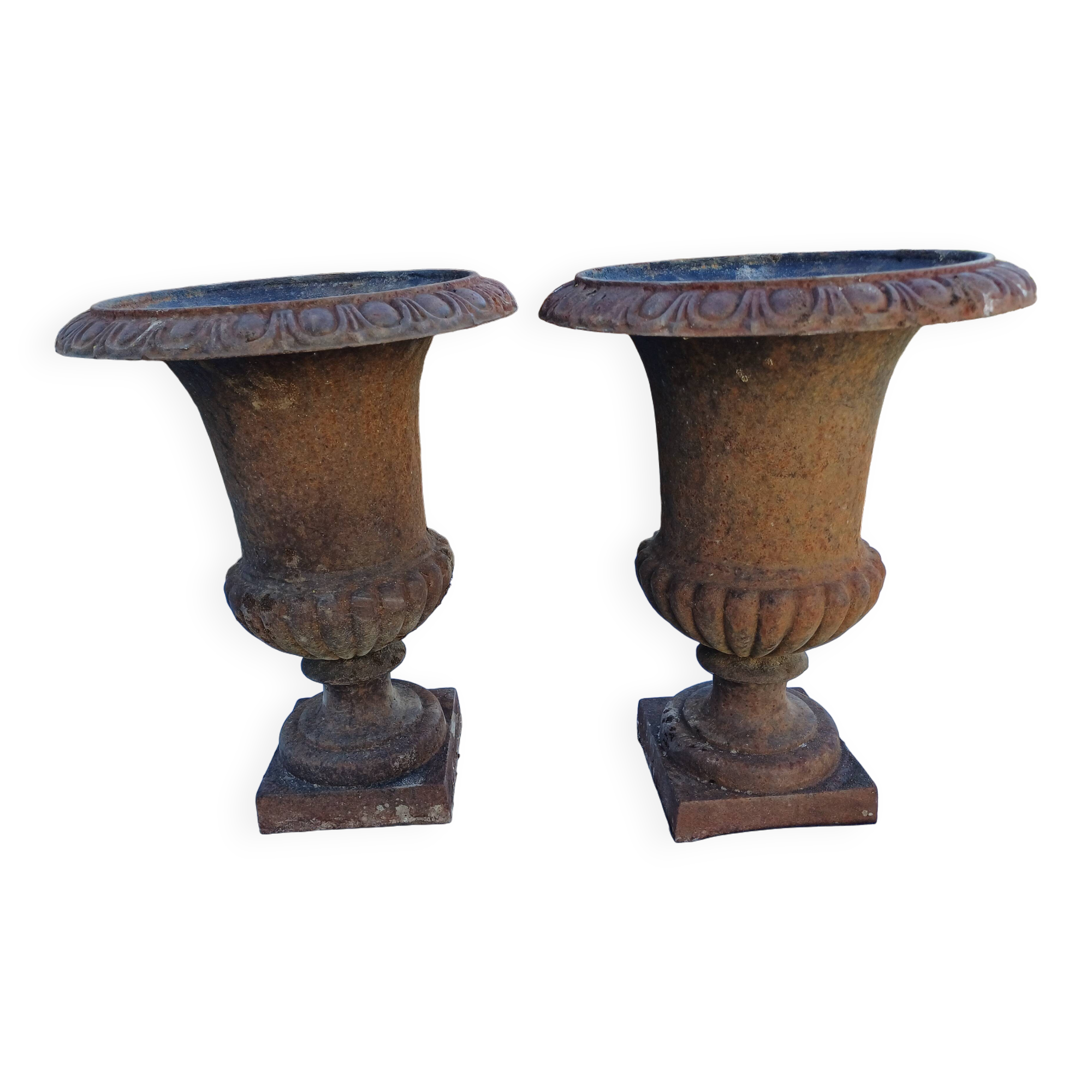 Paire de Vases Médicis Fonte 19 ème