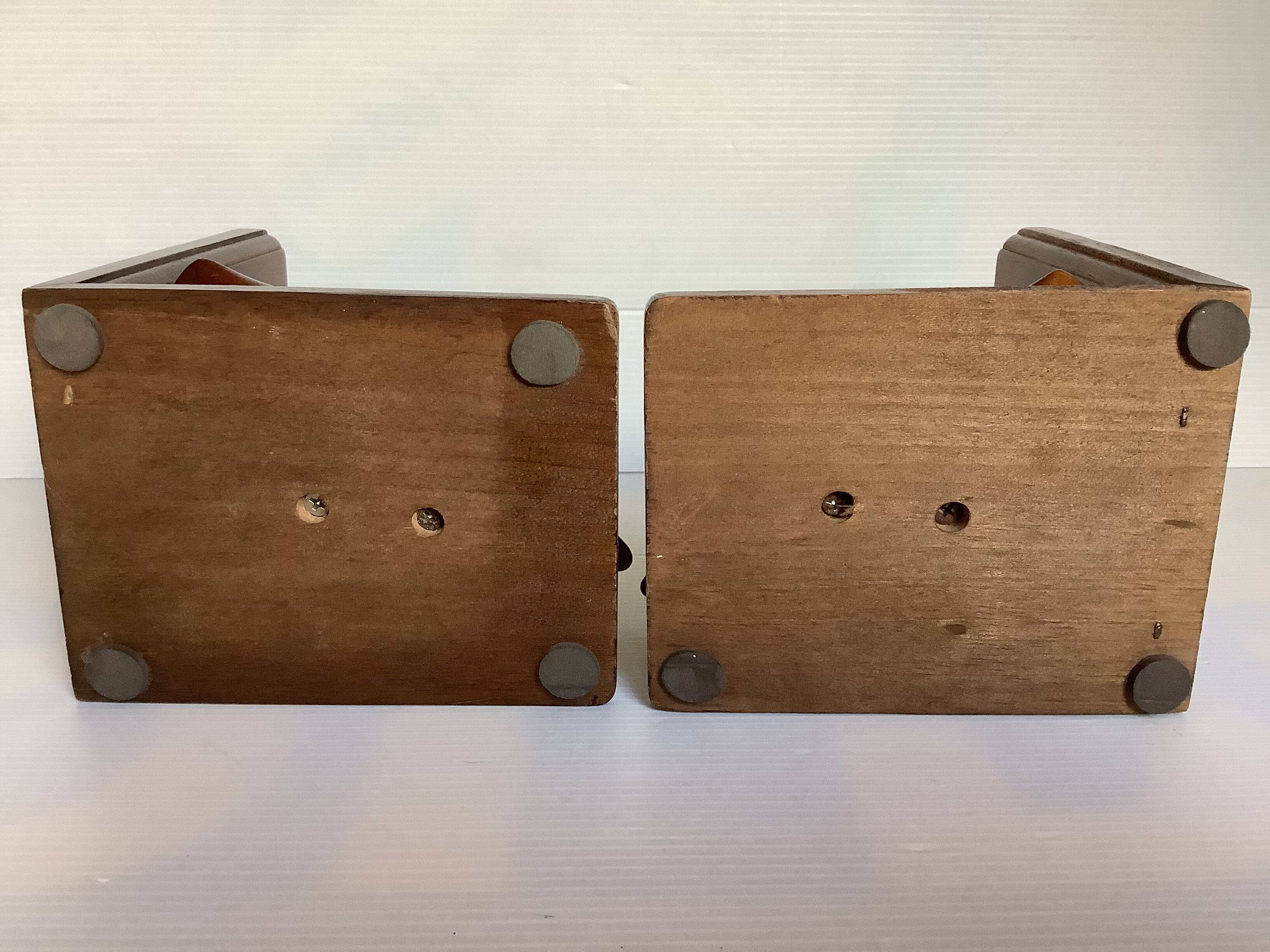 Pair of brass wood duck bookends