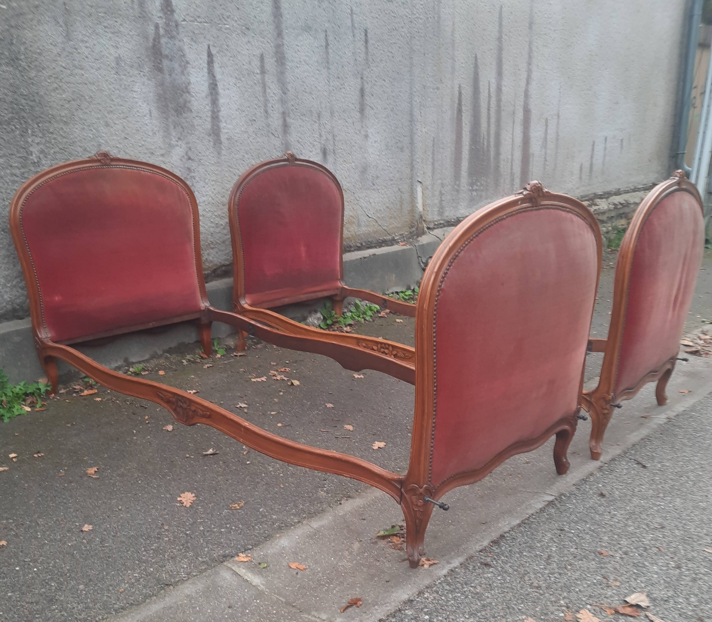 Paire de lit  style Louis XV