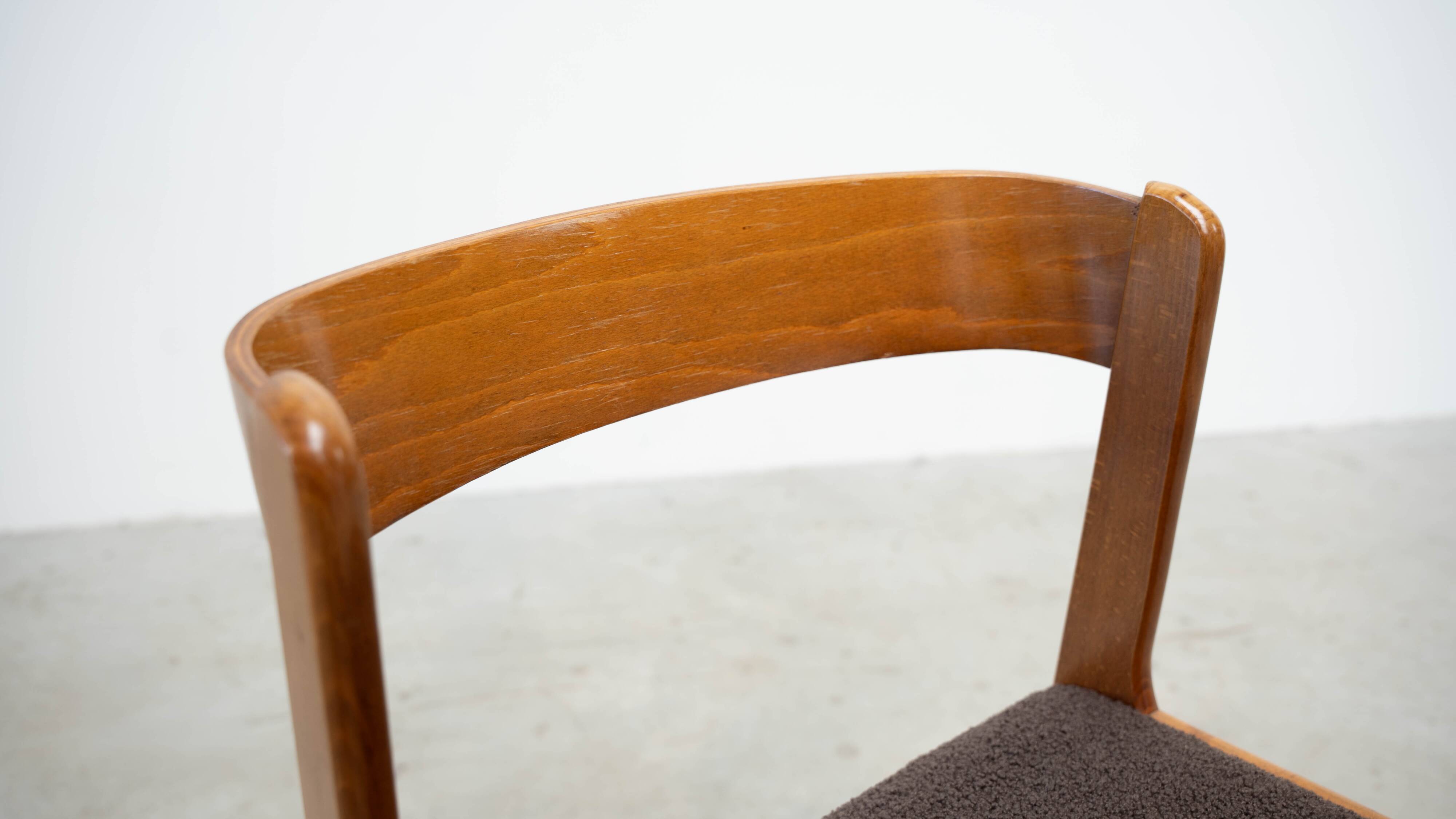 Set of four Italian dining chairs attr. to Willy Rizzo