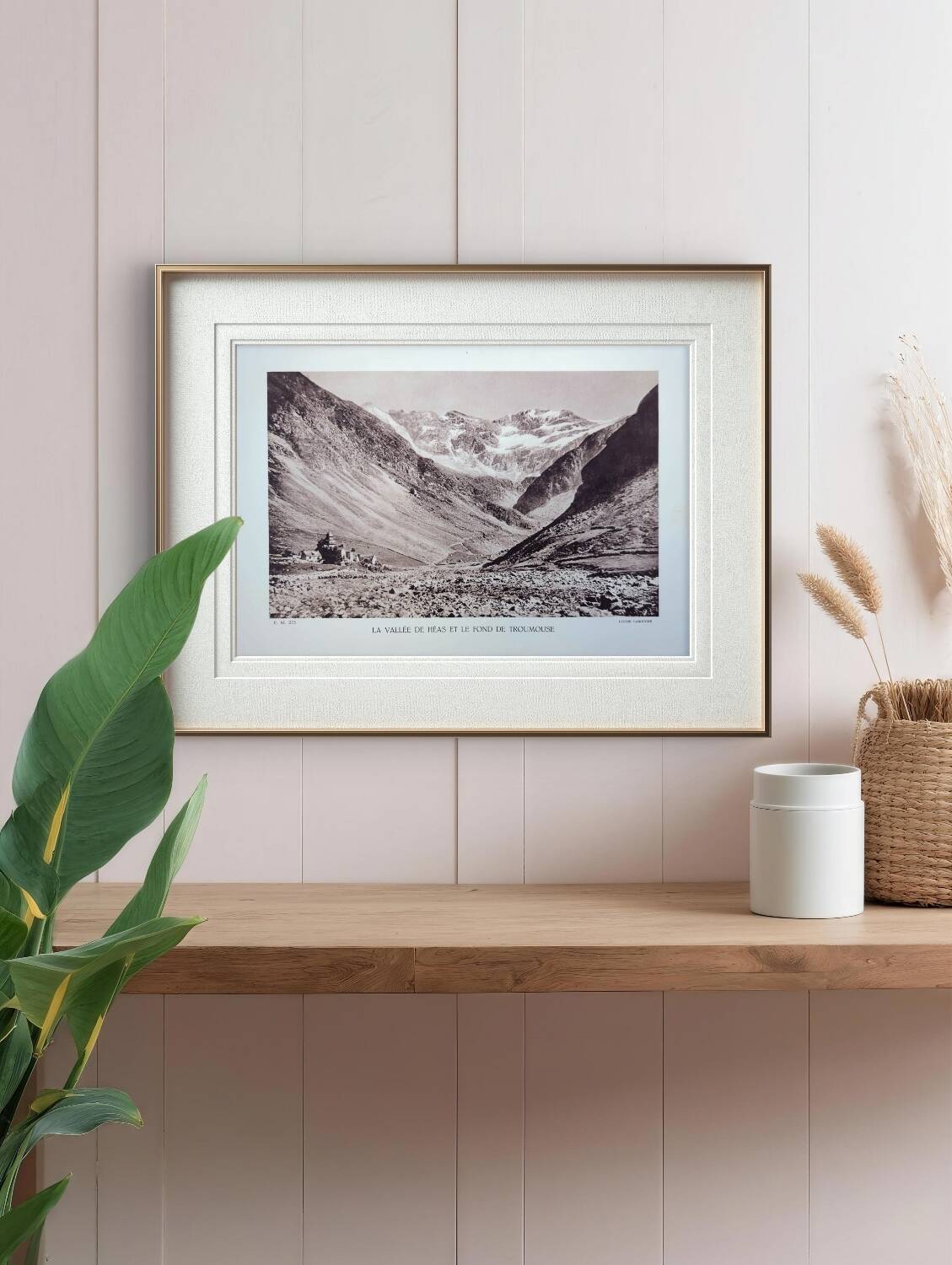 The Héas valley, Hautes-Pyrénées, photo print from 1937.