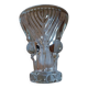 Small art deco vase in molded tempered glass