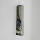 Applique murale en verre glacé vintage, années 1970