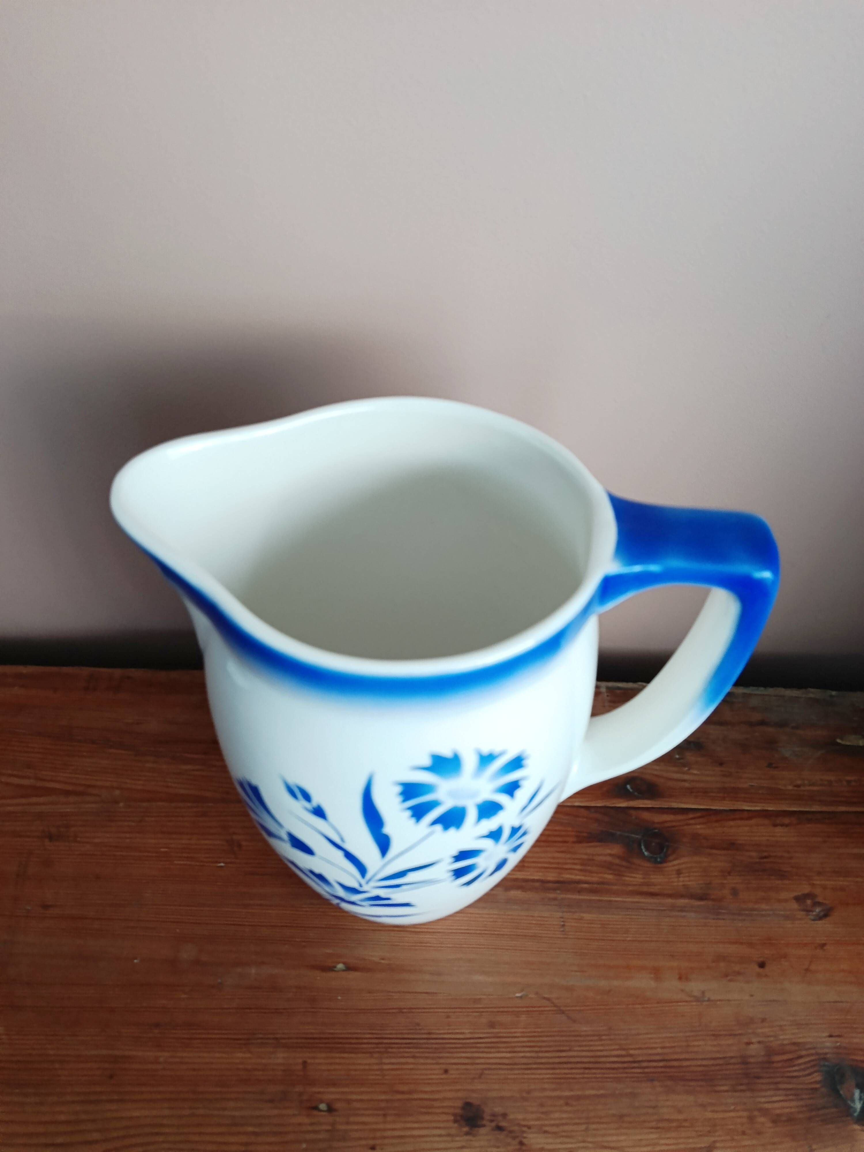 Ancien broc de toilette Boch La Louvière