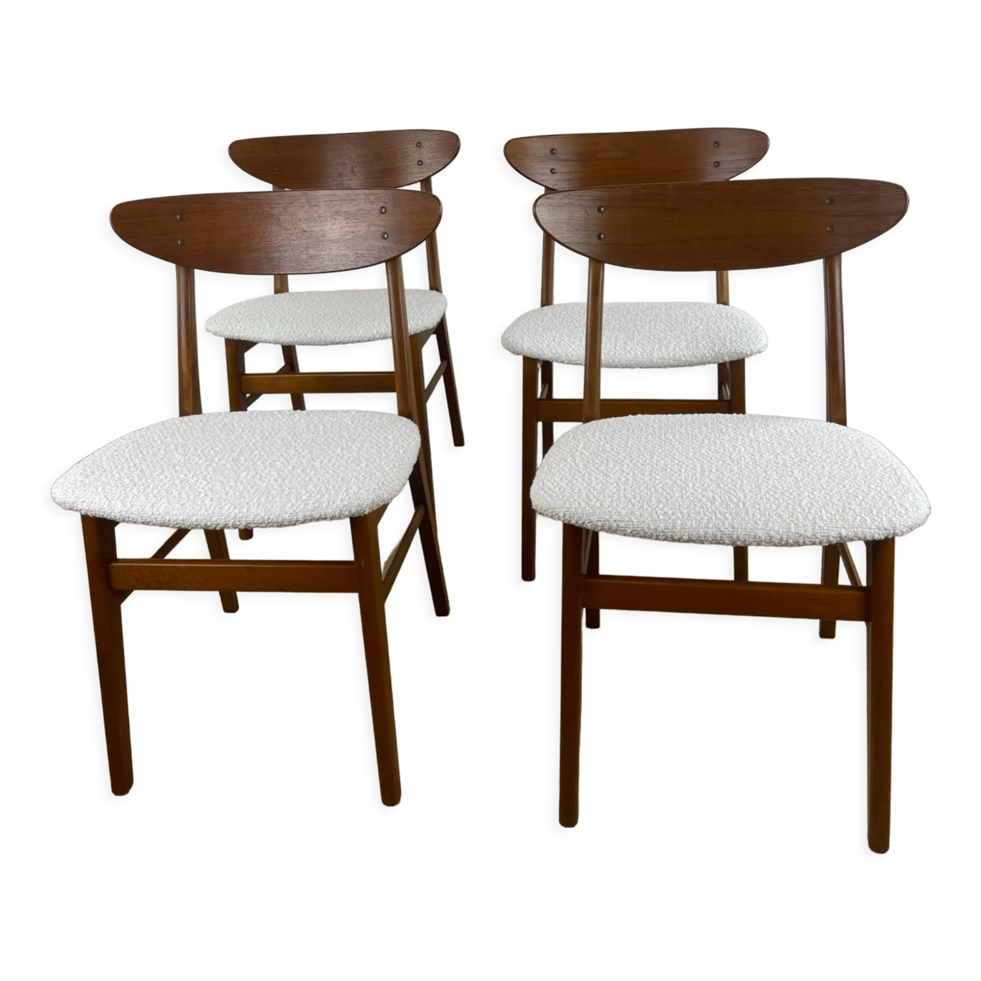 Set of 4 danish farstrup chairs model 210