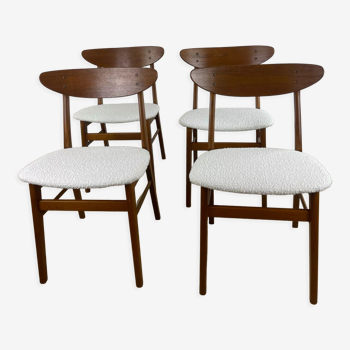 Set of 4 danish farstrup chairs model 210