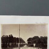 Photo Vienna Entrance to the Prater 19th century albumen laminated cardboard