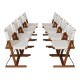 Eight “Nina and Santa Maria” chairs by Piero de Martini for Cassina, 1970s