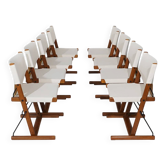 Eight “Nina and Santa Maria” chairs by Piero de Martini for Cassina, 1970s