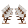 Eight “Nina and Santa Maria” chairs by Piero de Martini for Cassina, 1970s