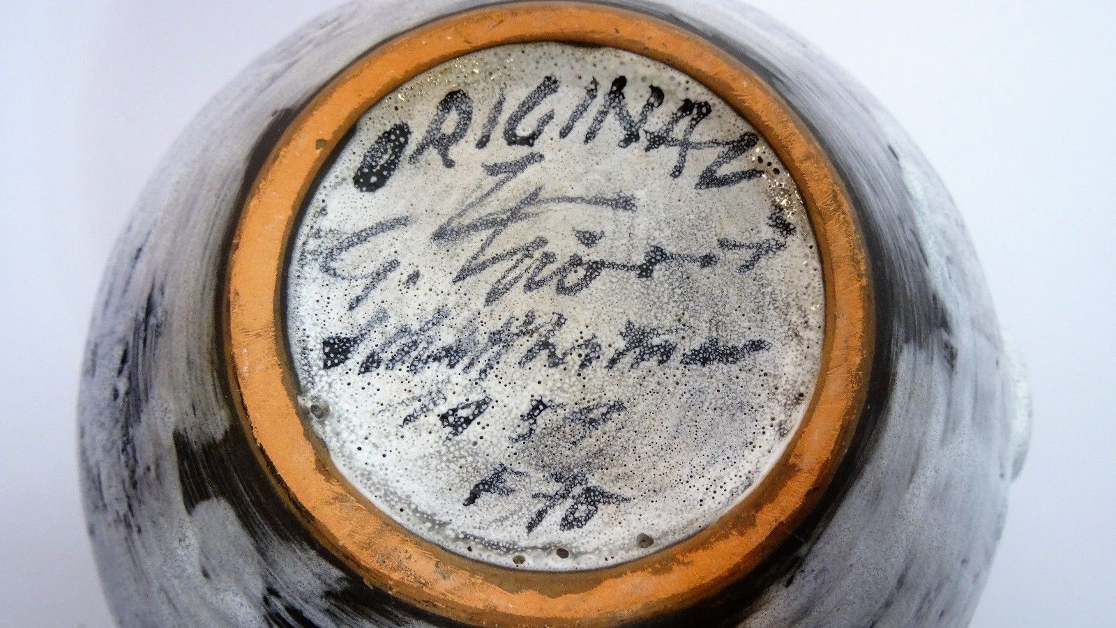 Vase with handle of Gustav Spörri for Ziegler Keramic 1950