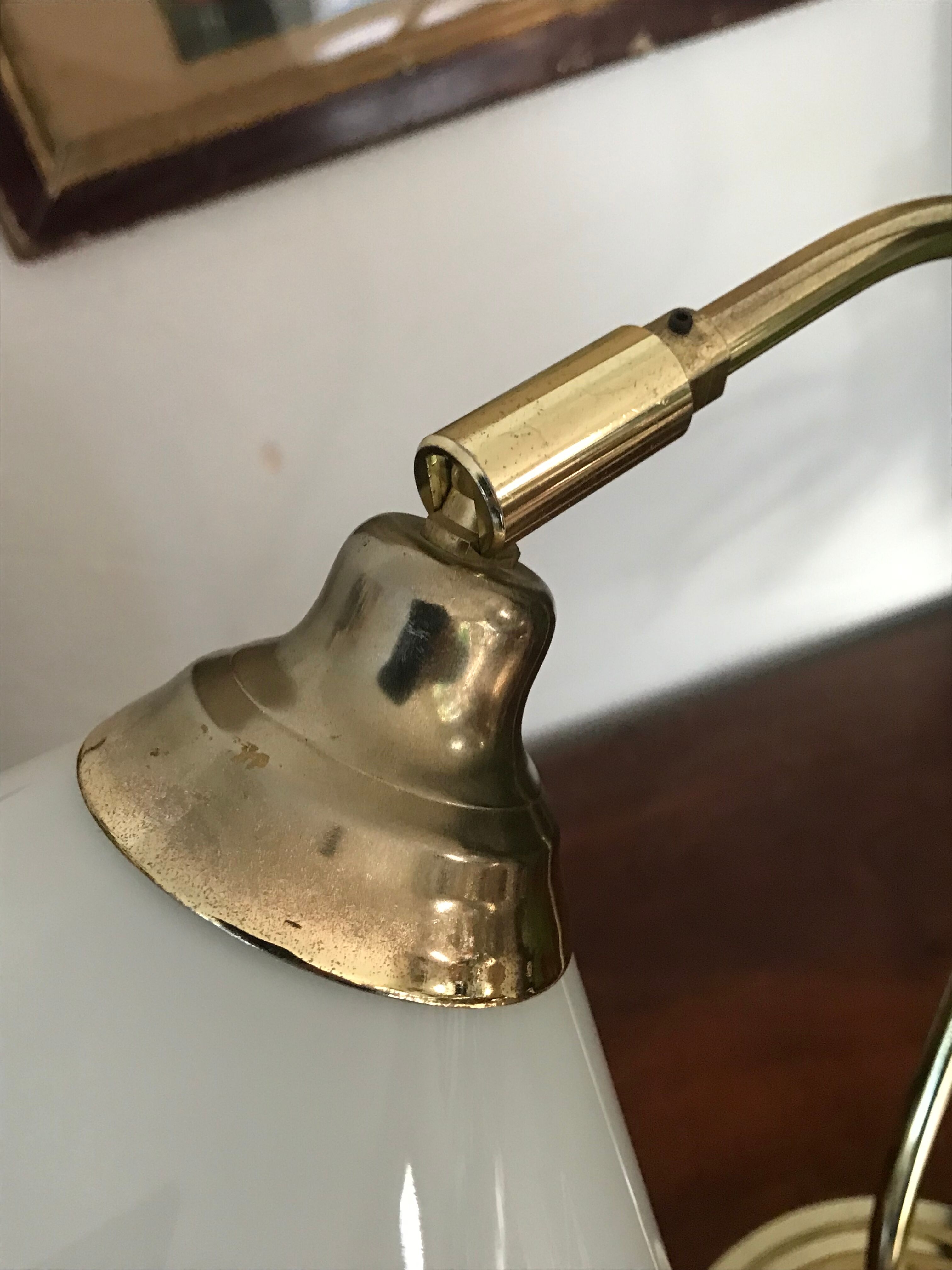Vintage opaline lamp