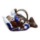 Hirado Teapot Riding Carp Tea 1860-1910