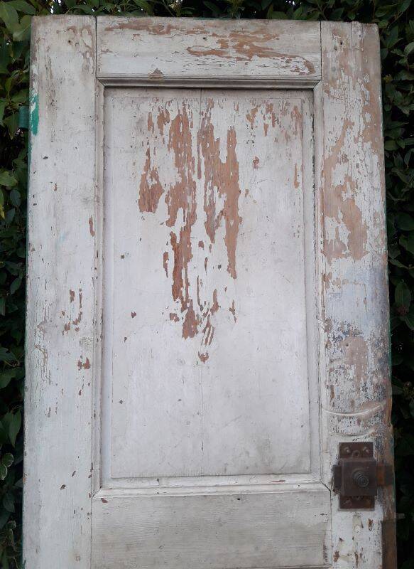 Door H186.5xW75cm with 18th century interior molding