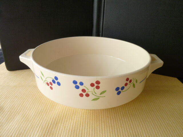 Salad bowl or vegetable in earthenware from Lunéville KG model Odile