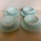8 old Art Deco style mint cups