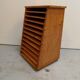 Vintage pine filing cabinet 1950's