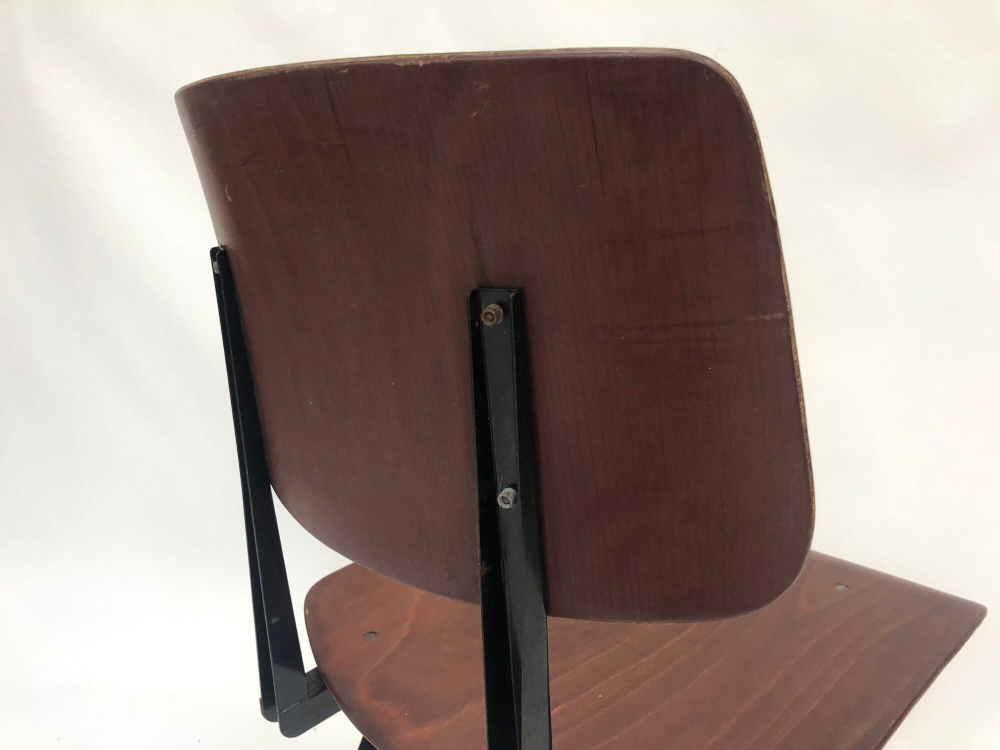 Lot of 4 vintage school chairs Galvanitas S16 Netherlands