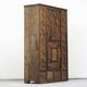 Armoire de mariée peinte d'art populaire