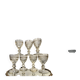 7p. Glasses Saint Louis Trianon model