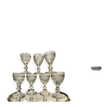 7p. Verres Saint Louis modèle Trianon