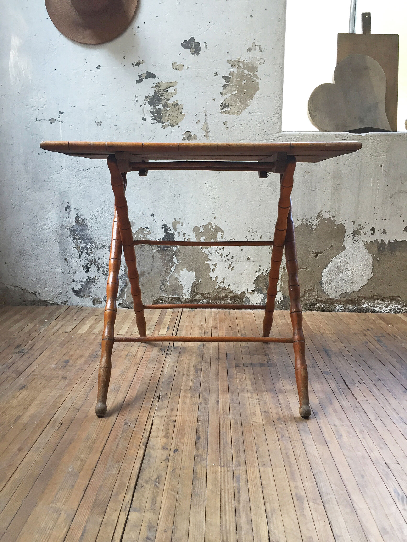 Bamboo imitation folding table