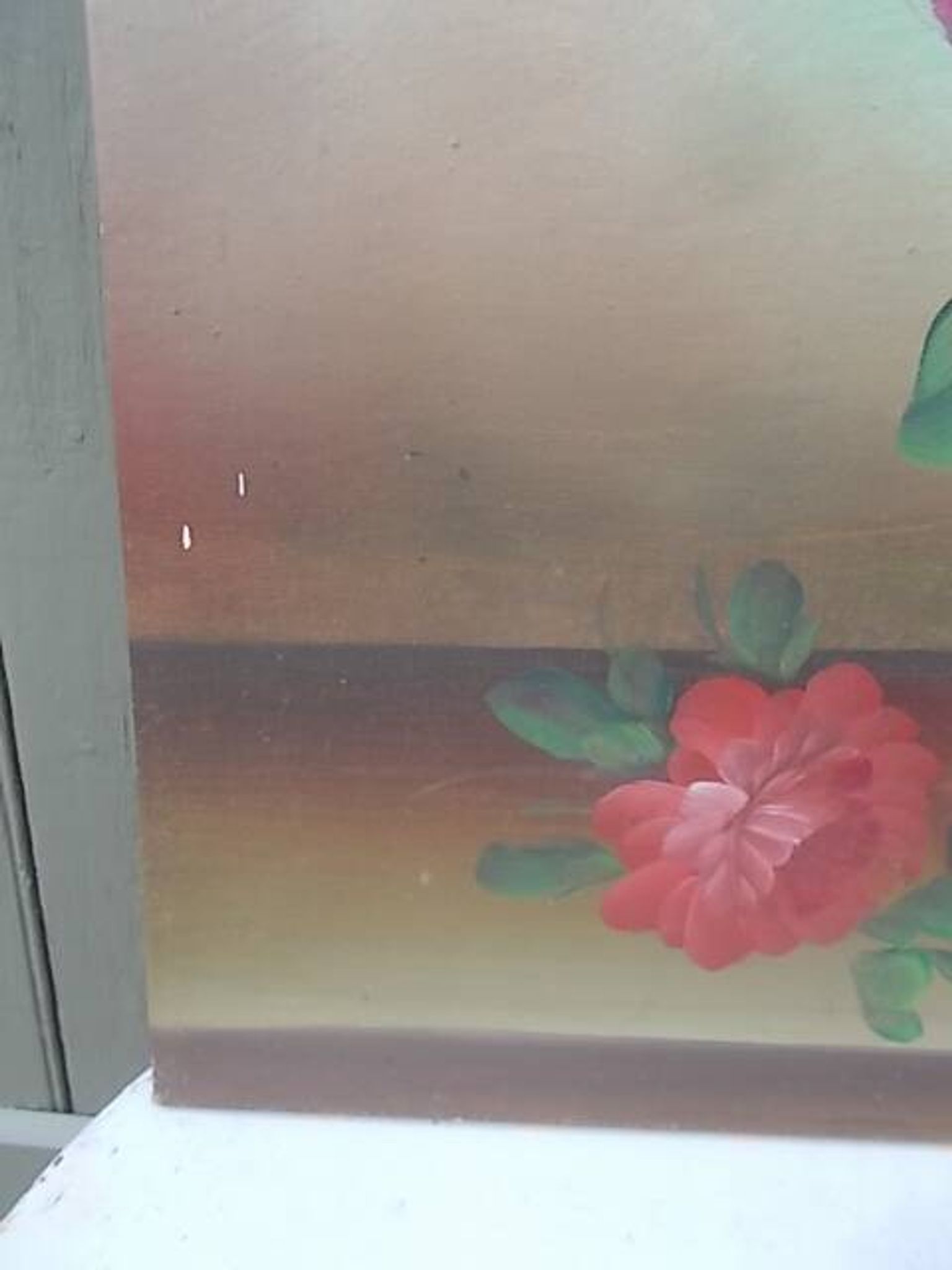 Grand tableau bouquet de fleurs  91,5 x 60,5
