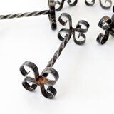 Set of 6 vintage wrought iron knife rests, France, 1970s