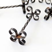 Set of 6 vintage wrought iron knife rests, France, 1970s