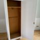 Parisian wardrobe / vintage wardrobe, painted white