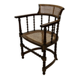 Antique Barley Twist, Rattan Seated Captains Chair easy chair Classic