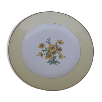 Digoin Sarreguemines opaque porcelain plate diam 23 cm