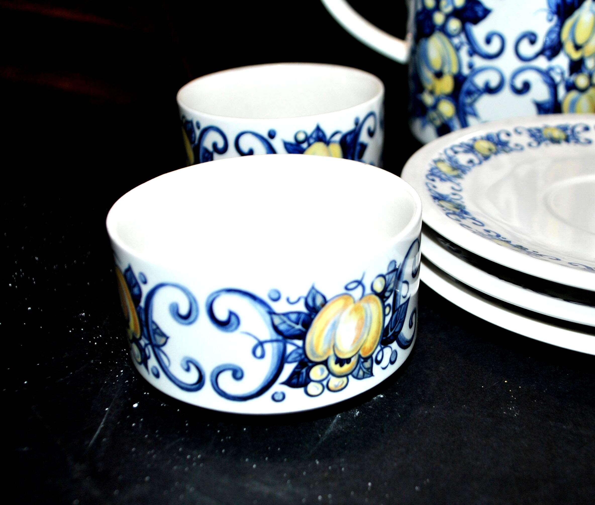 Villeroy & Boch CADIZ coffee set, coffee pot, creamer, cup