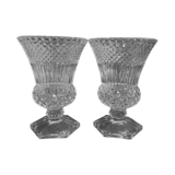 Pair of Medici crystal vases from Val-Saint-Lambert