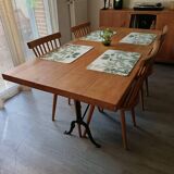 Table bistrot en chêne