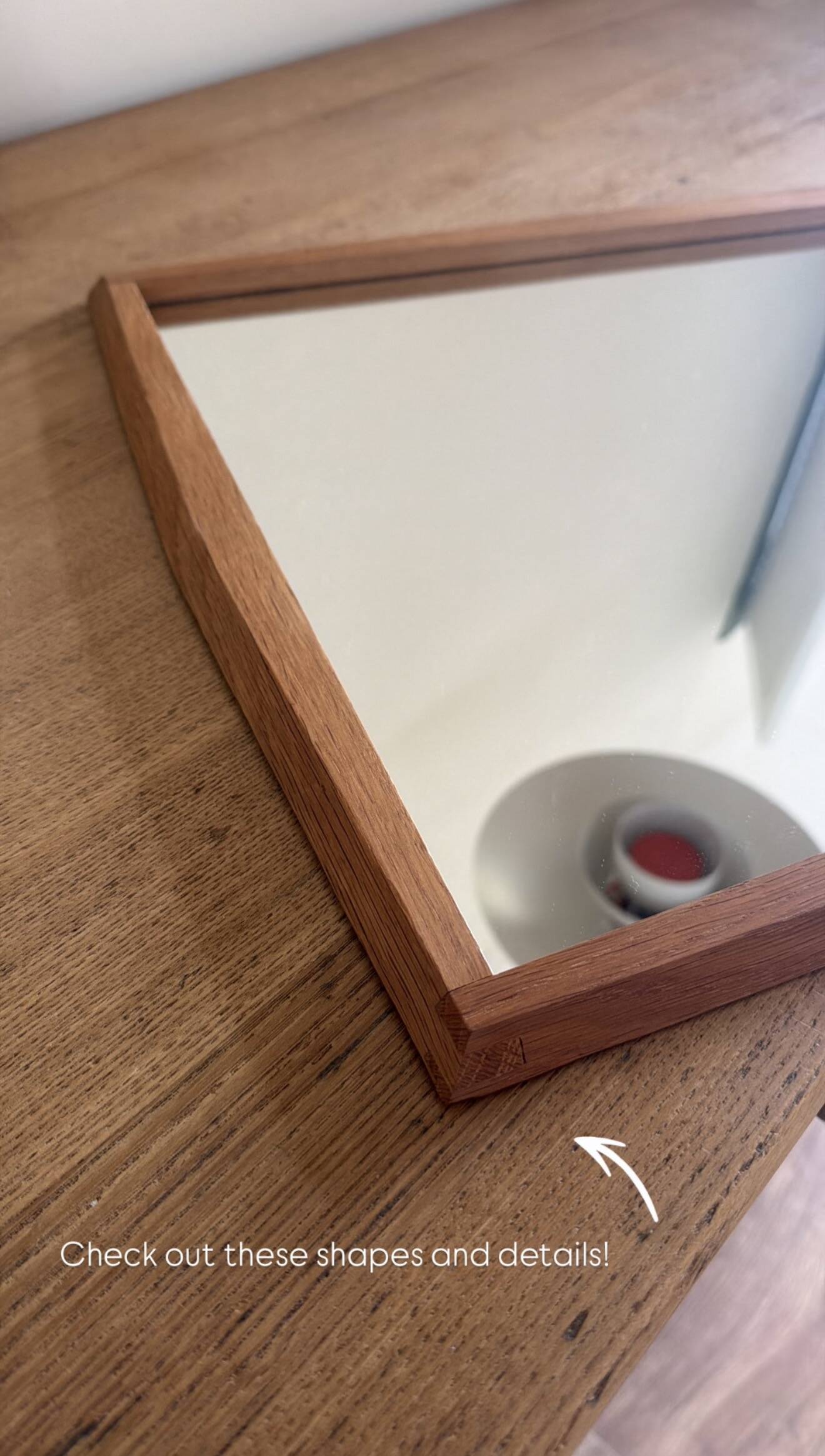 Vintage Danish Jansen Spelje teak mirror - midcentury mirror