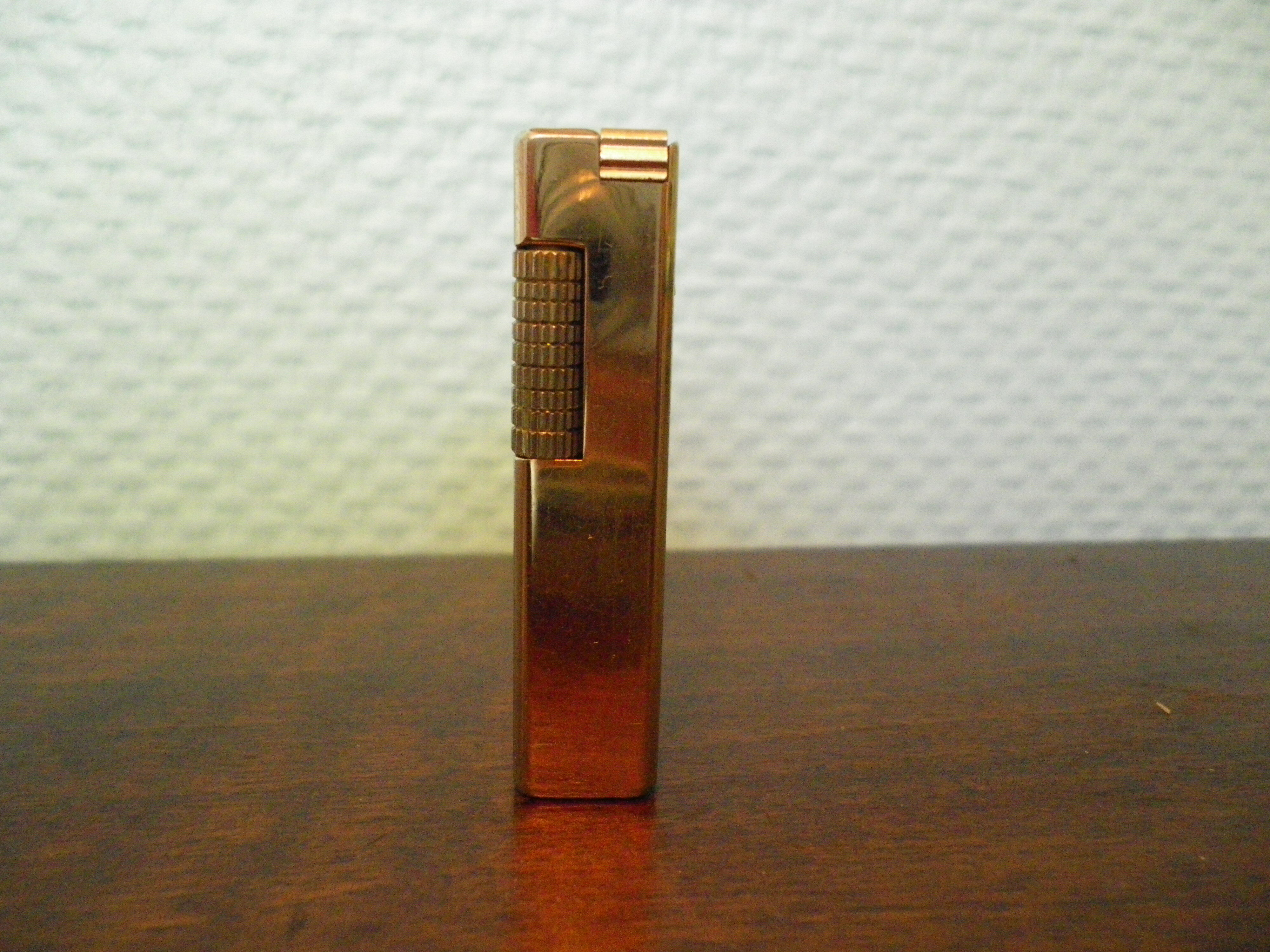 Vintage lighter "Colonel Five", gold metal, with original box