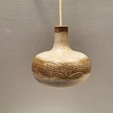Small ceramic hanging lamp, by Danish Axel Larsen for his own company Axella,stamped inside the lamp