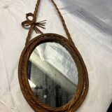 Wicker mirror