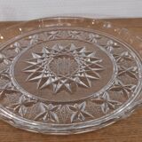 Presentation service 8 glasses and its Bohemian Cristal style dish