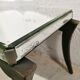 Table basse art déco plateau miroir biseauté