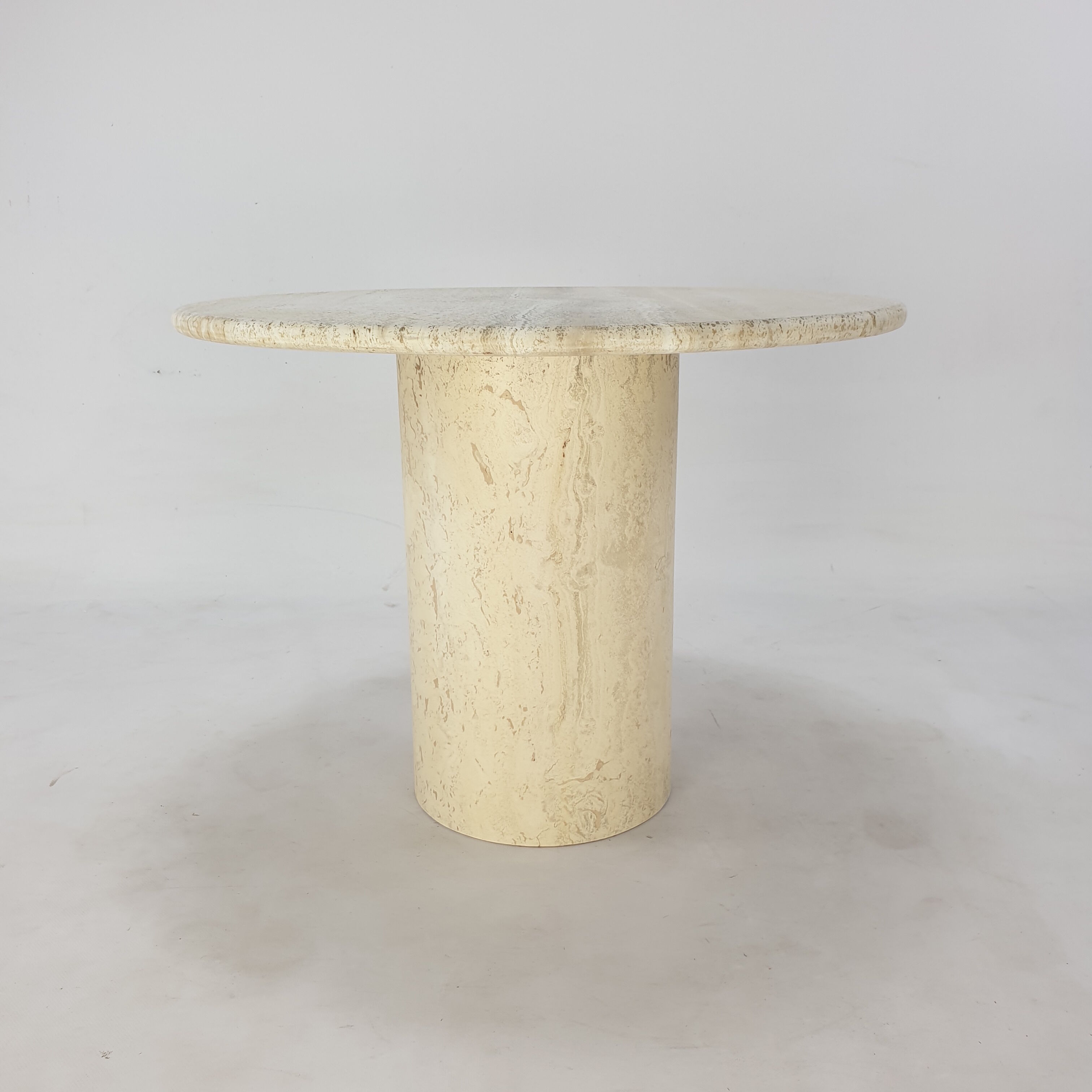 Italian Travertine Coffee Table, 1980s